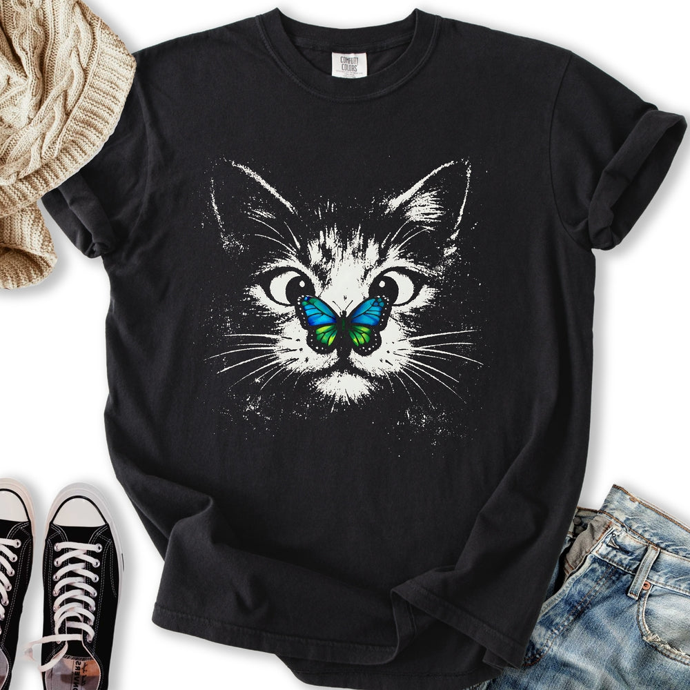 Butterfly Cat Relaxed Tee