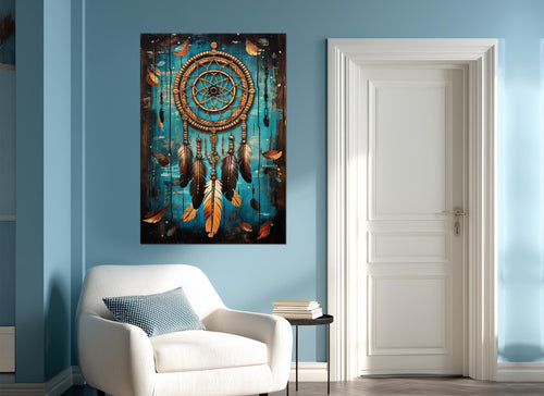 Dreamcatcher Canvas Print - Colorful Native American Wall Art | Ready to Hang