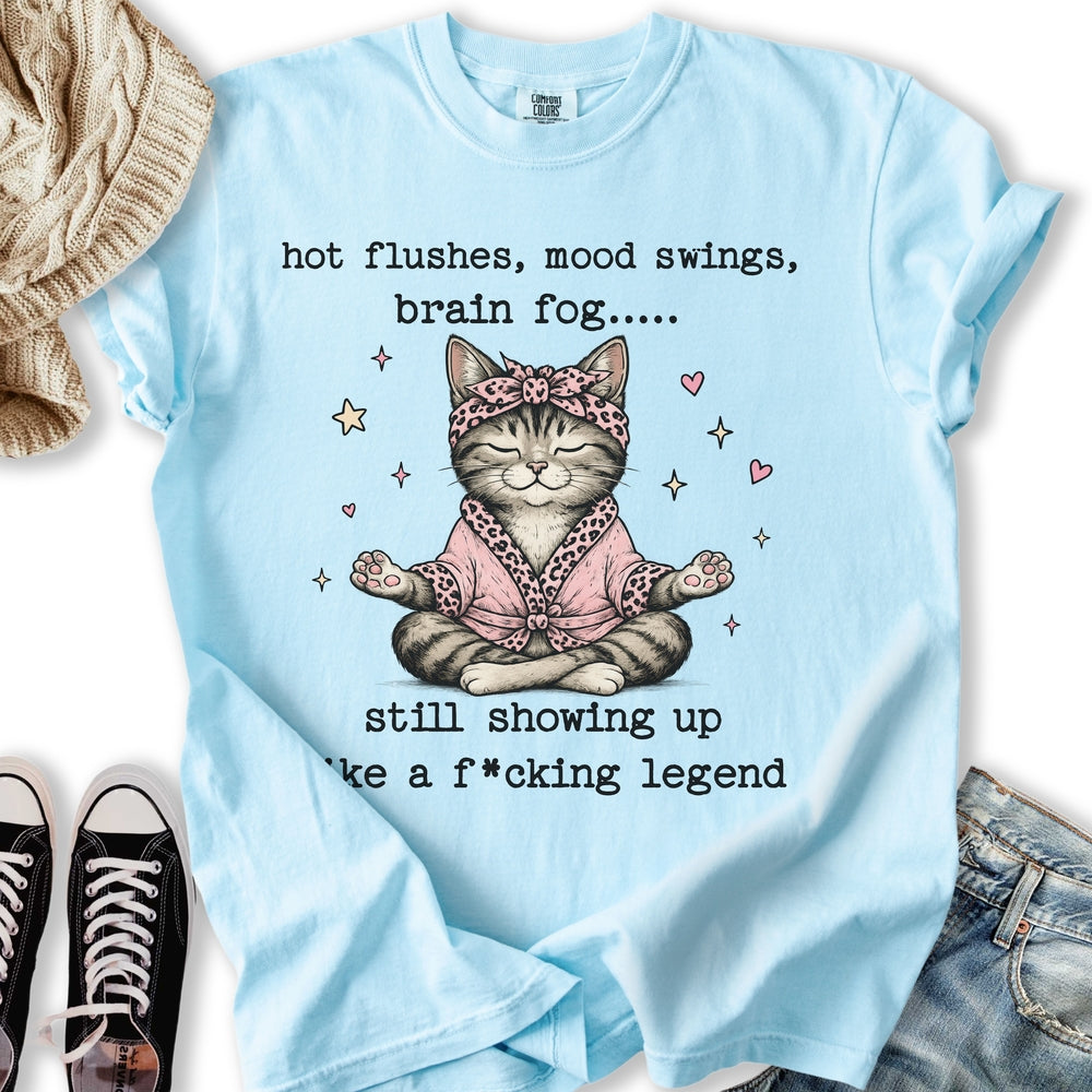 Menopause Cat Relaxed Tee