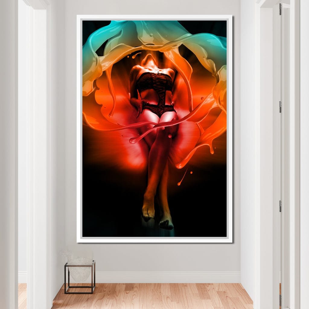 Color of Seduction Canvas Wall Art