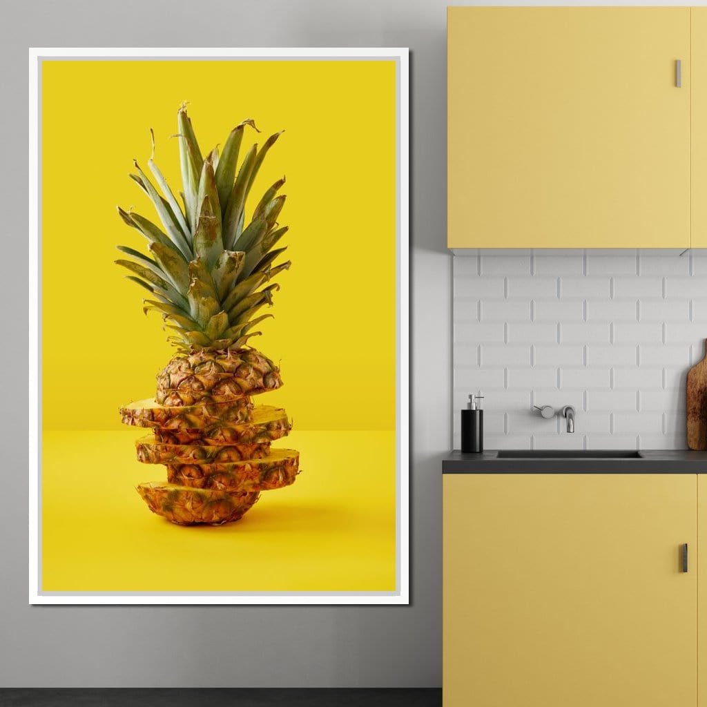 Sliced Pineapple Canvas Wall Art