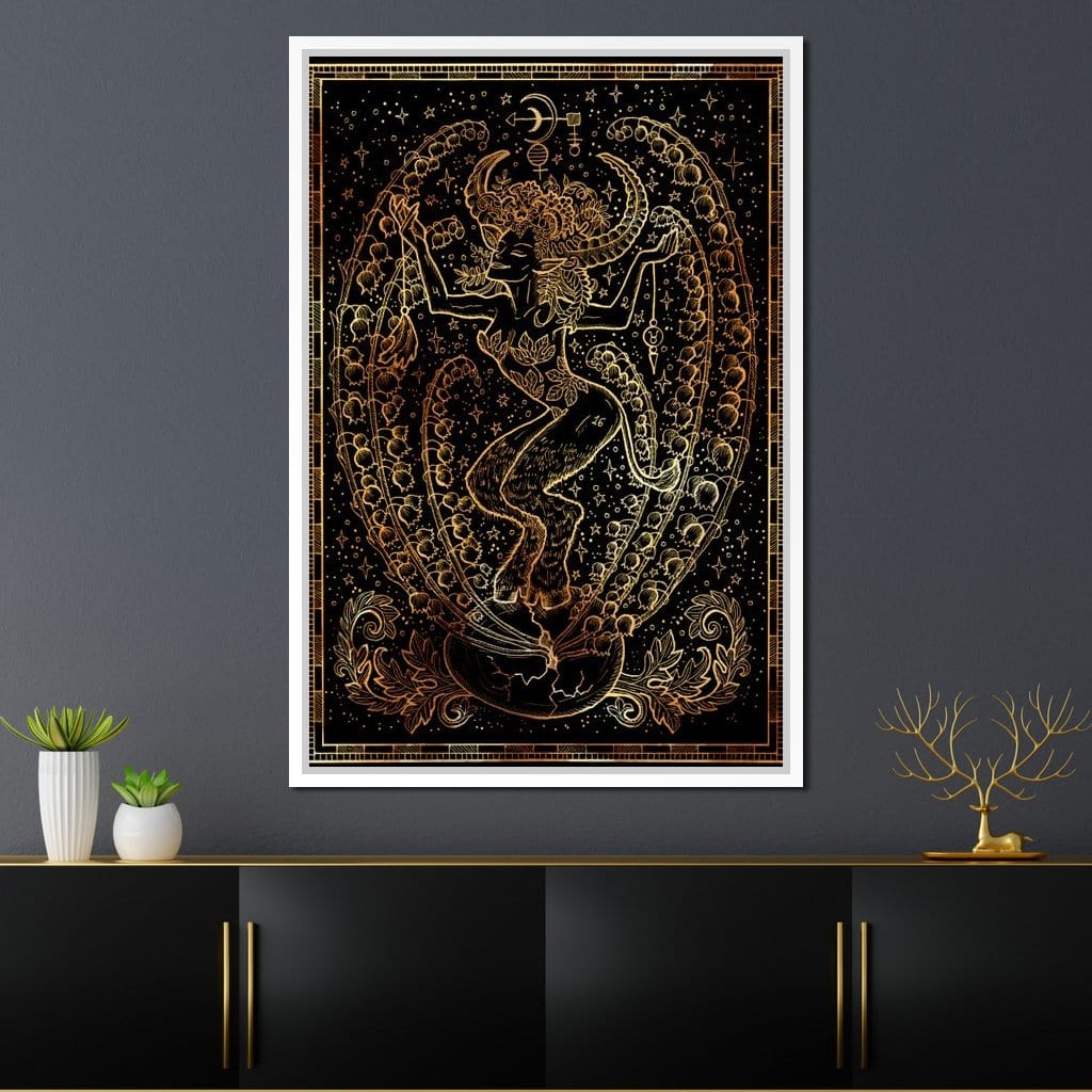 Zodiac sign Taurus Canvas Wall Art