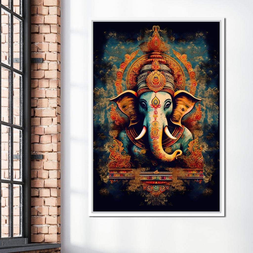 Tranquil Ganesha Canvas Wall Art