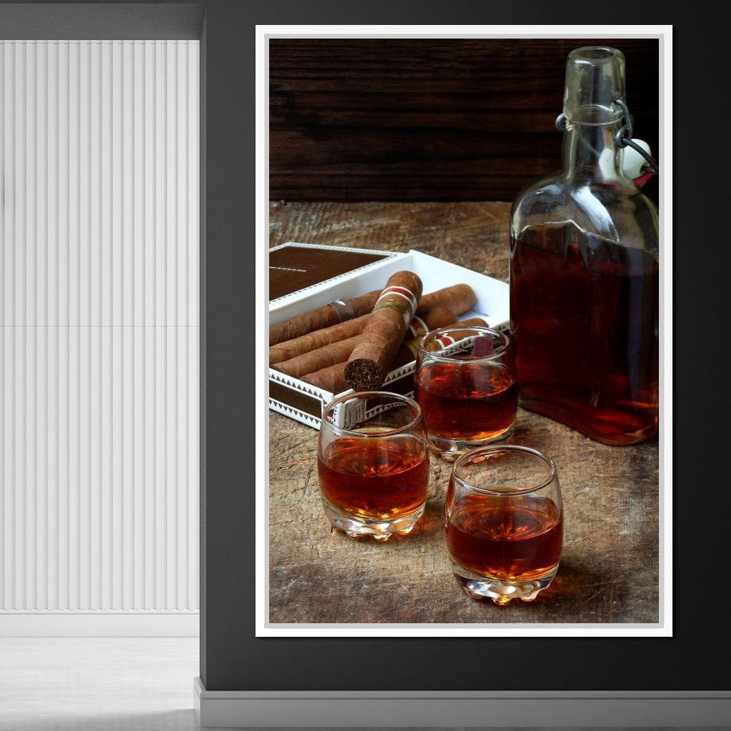 Cigars & Cognac Canvas Wall Art