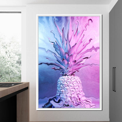 Psychedelic Pineapple Canvas Wall Art