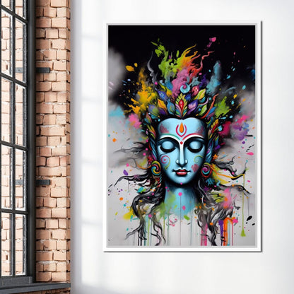 Heavenly Shiva Canvas Wall Art