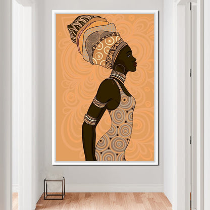 African Lady Canvas Wall Art