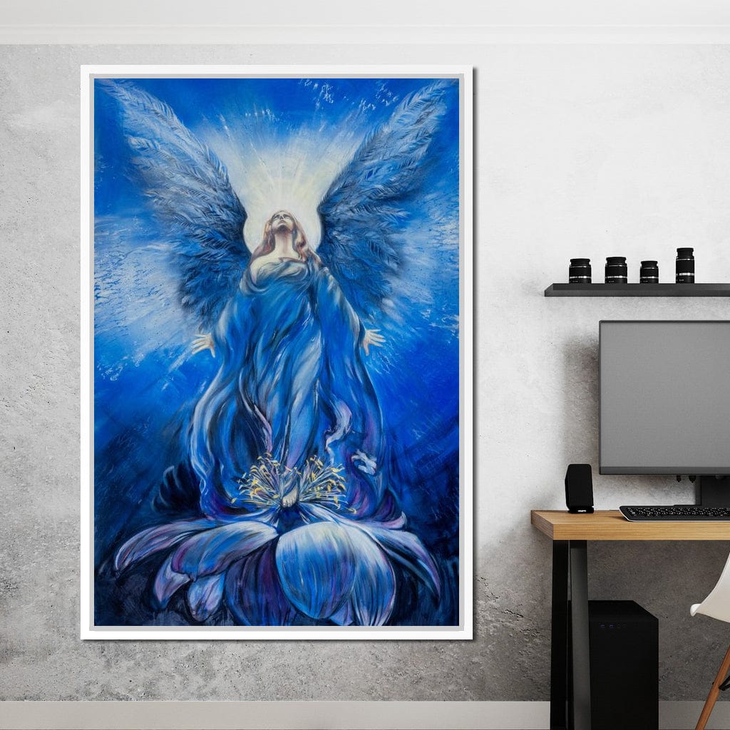 Blue Angel Canvas Wall Art