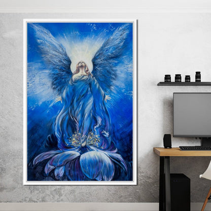 Blue Angel Canvas Wall Art