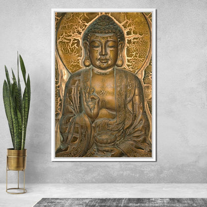 Buddhist Mural Canvas Wall Art