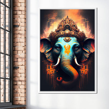 Ganesha's Strength Canvas Wall Art