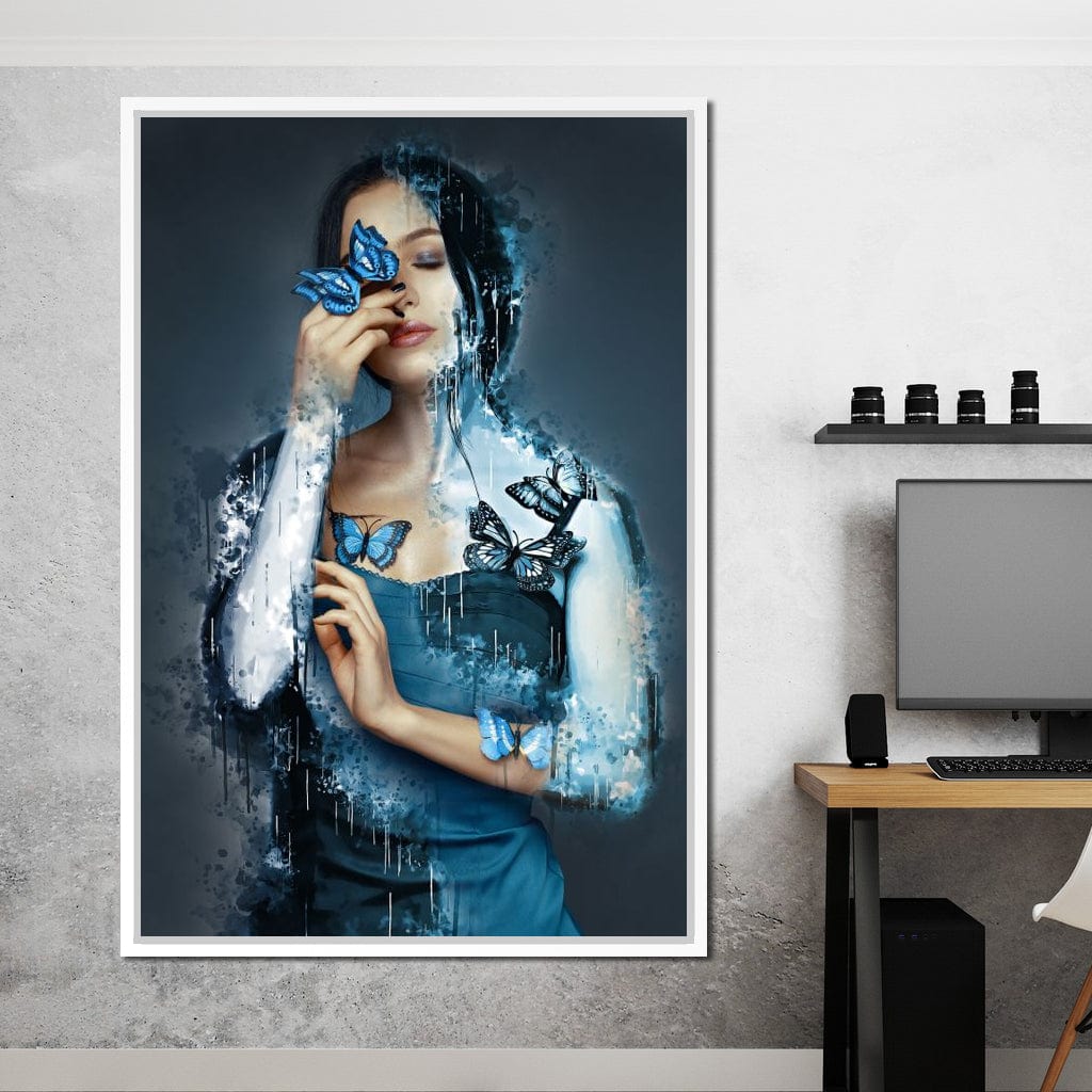 Butterfly Angel Canvas Wall Art