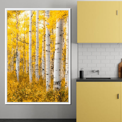 Yellow Forest - Colorado Canvas Wall Art