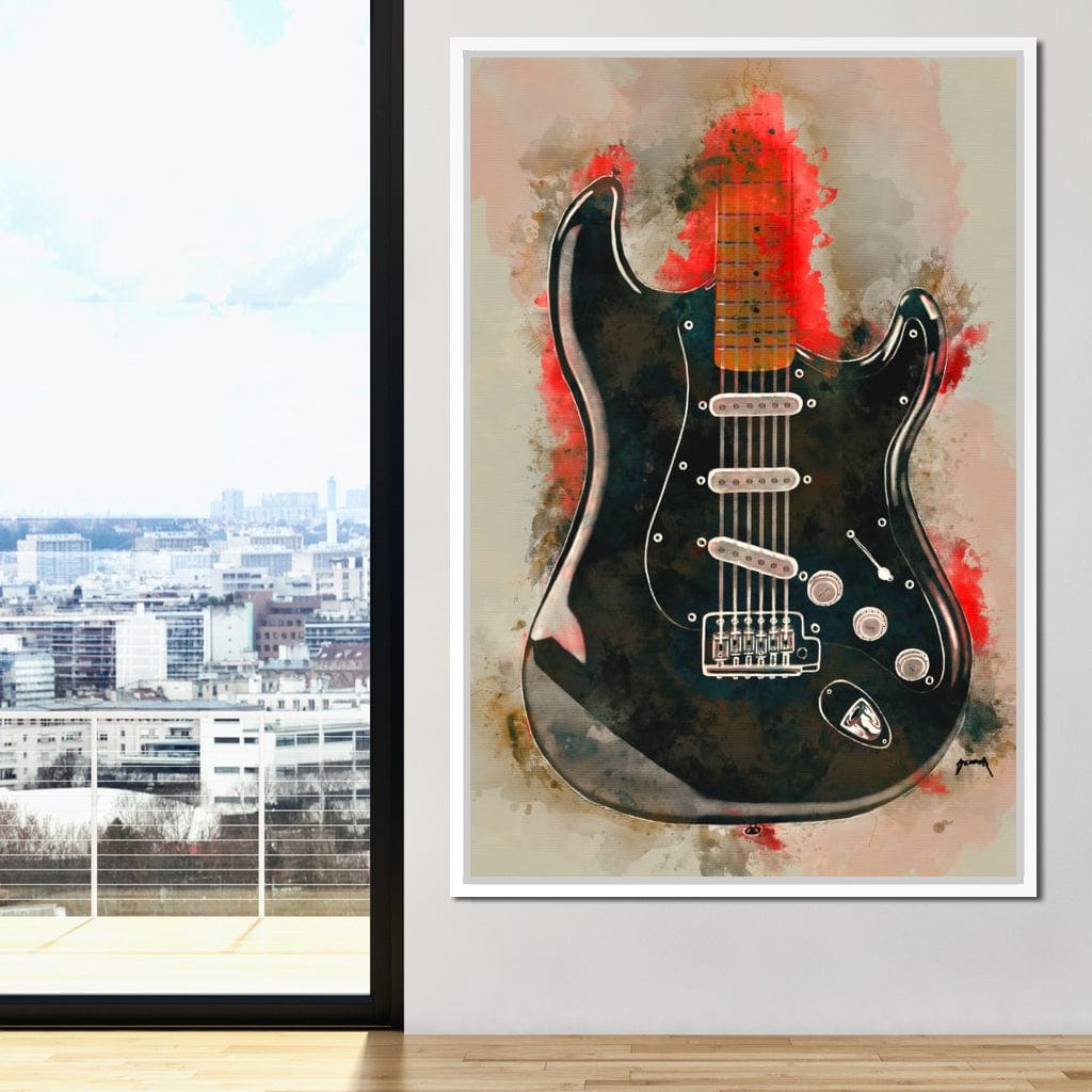 David Gilmour's Guitar Canvas Wall Art