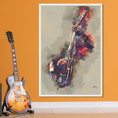 James Hetfield's Electric Guitar Canvas Wall Art