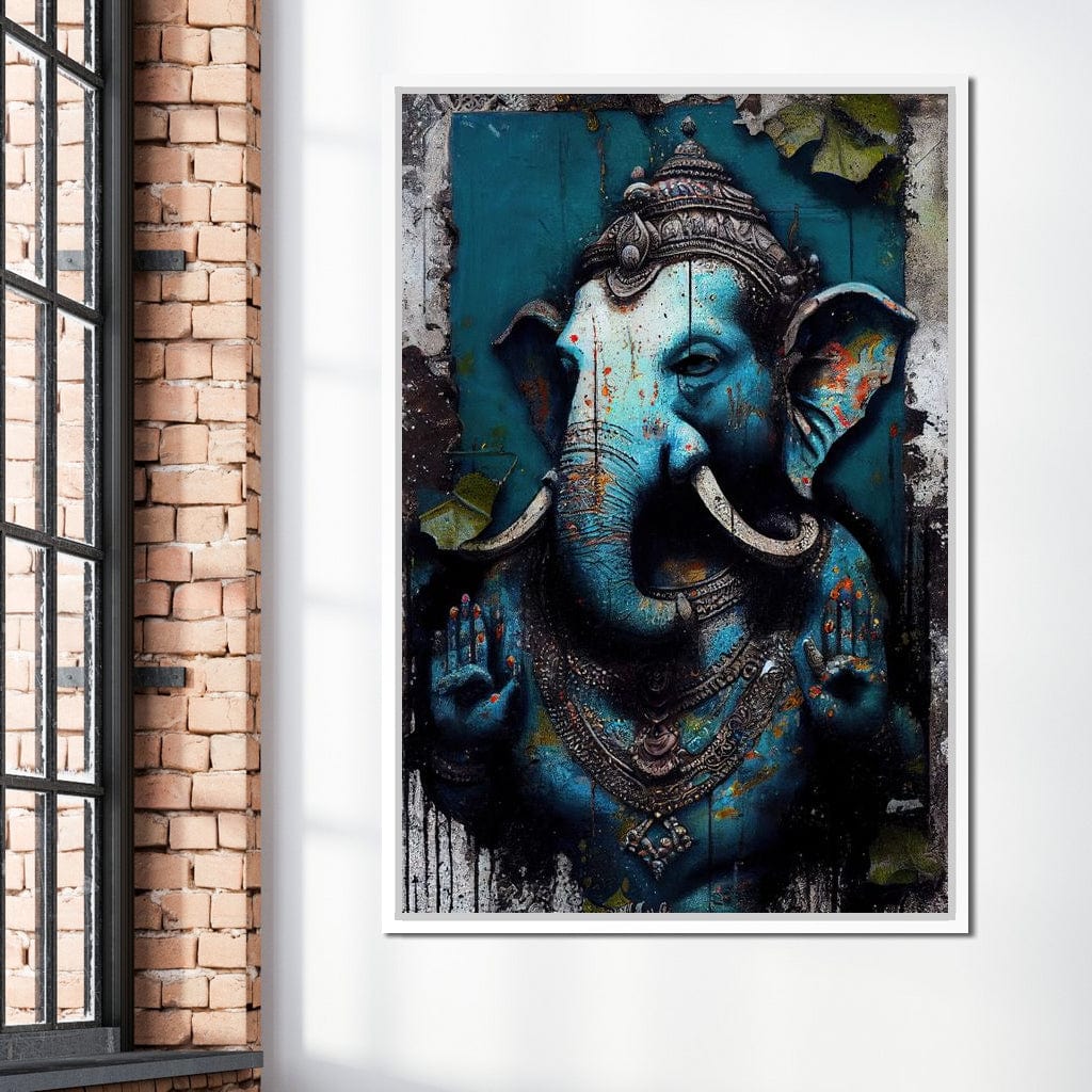 Wise Ganesha Canvas Wall Art