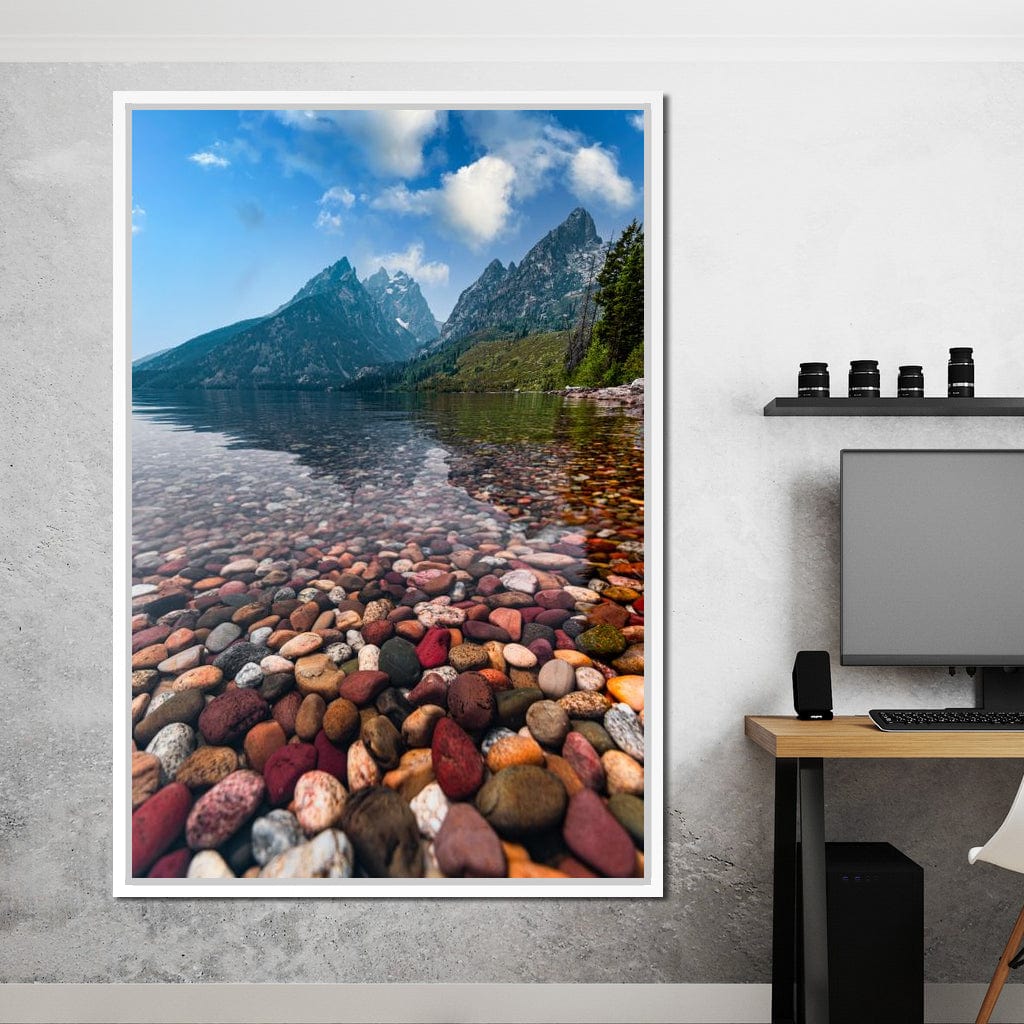 Colored Pebbles Canvas Wall Art
