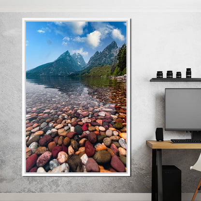 Colored Pebbles Canvas Wall Art