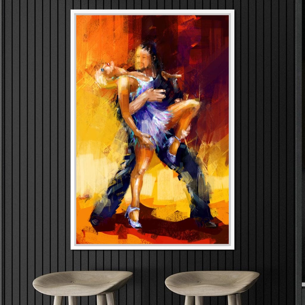 Rumba Dancers Canvas Wall Art