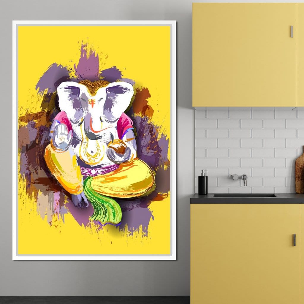 Jai Shree Ganesh Canvas Wall Art