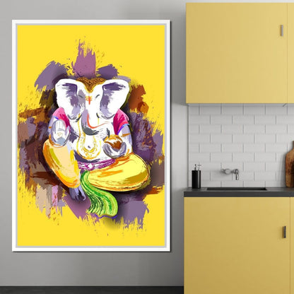 Jai Shree Ganesh Canvas Wall Art