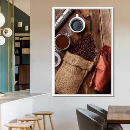Fresh Coffee Bag Canvas Wall Art