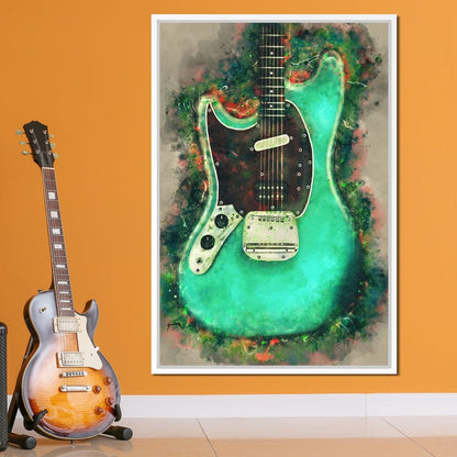 Kurt Cobain's Guitar Canvas Wall Art