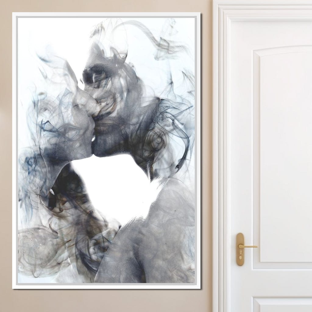 Romantic Kiss Canvas Wall Art