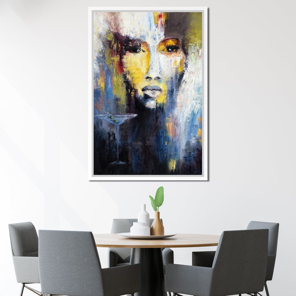 Martini Portrait Canvas Wall Art