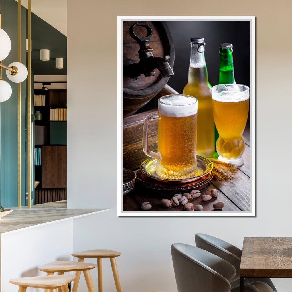 Light Beers Canvas Wall Art
