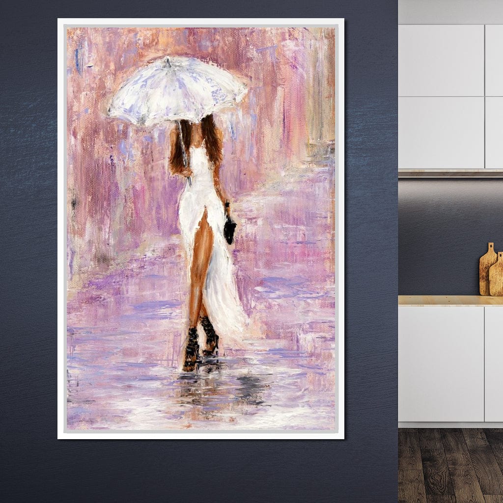 The Bridesmaid Under the Rain Canvas Wall Art