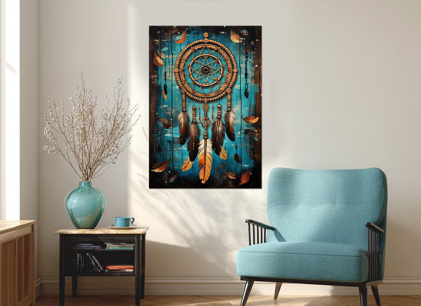 Dreamcatcher Canvas Print - Colorful Native American Wall Art | Ready to Hang
