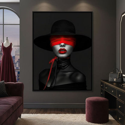 Scarlet Obscura Canvas Wall Art