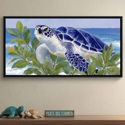 Ocean Voyager Sea Turtle Breeze Canvas Wall Art