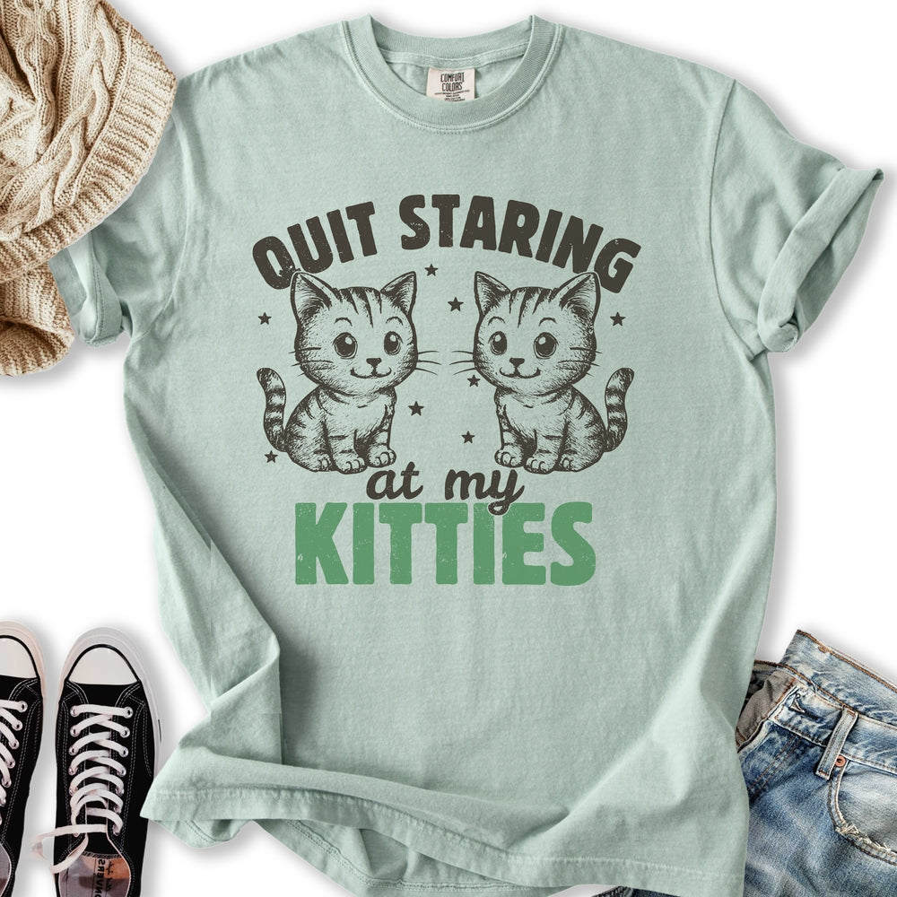 Staring At My Kitties Relaxed Tee