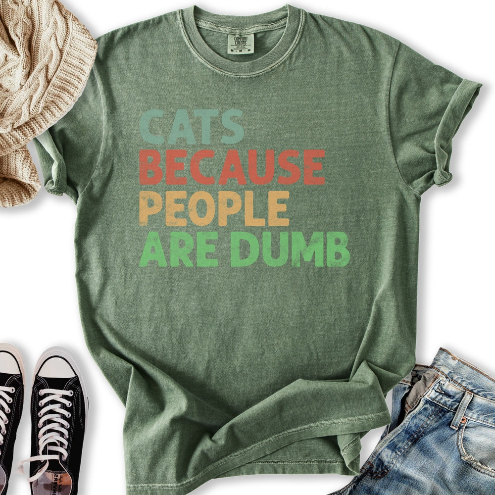 Cats Because People Relaxed Tee