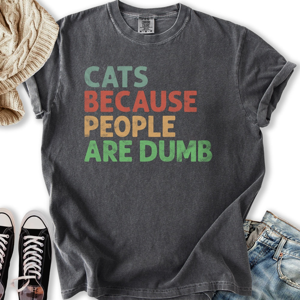 Cats Because People Relaxed Tee