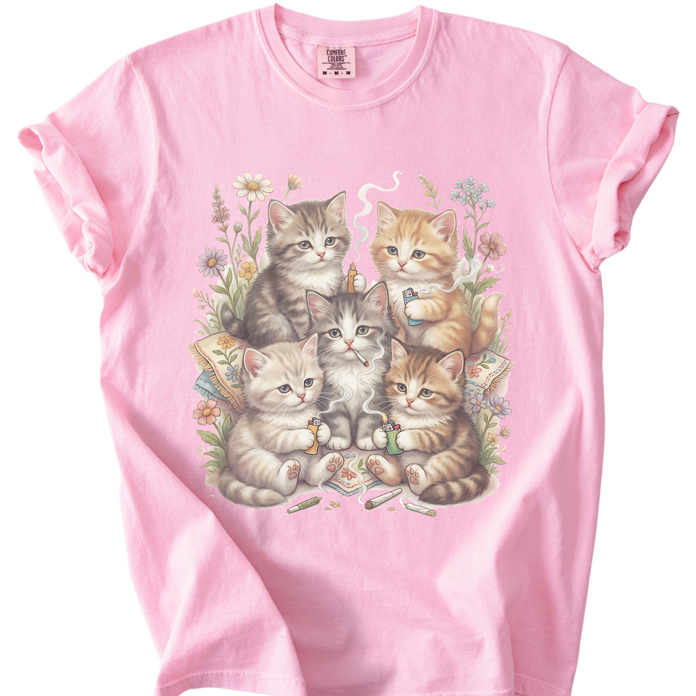 Smoking Kittens Relaxed Tee