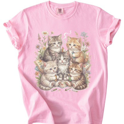 Smoking Kittens Relaxed Tee