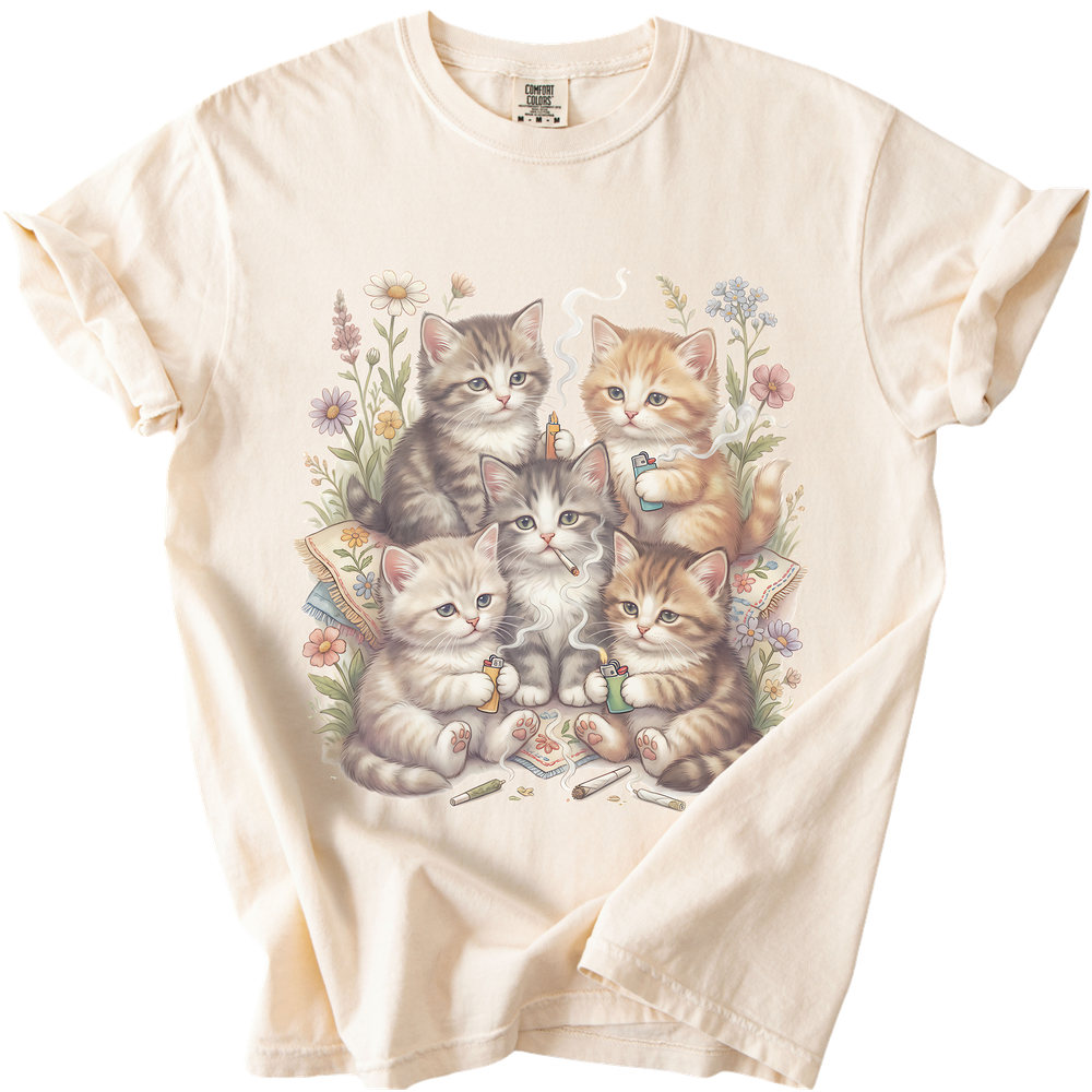 Smoking Kittens Relaxed Tee