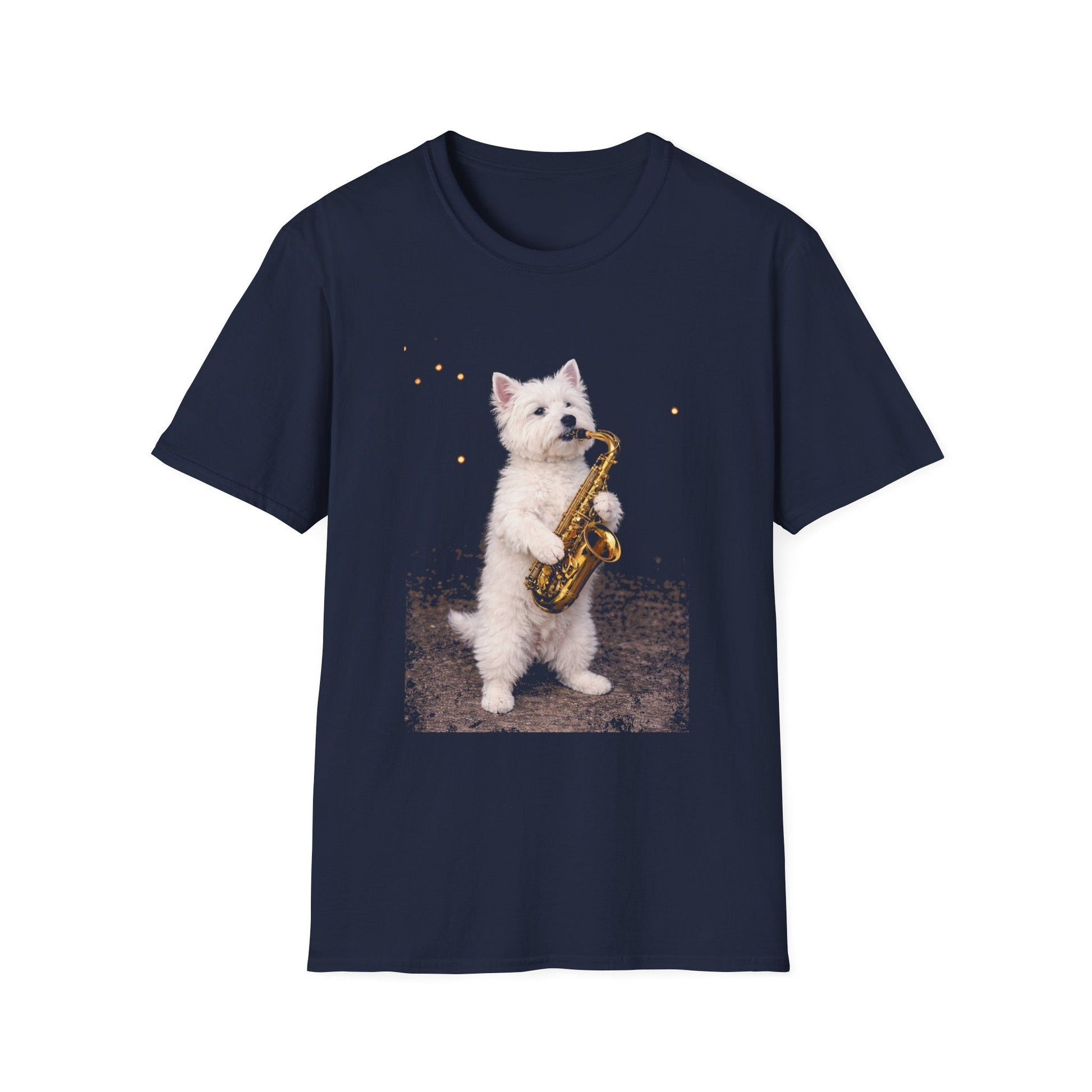 Westie on Sax Tee