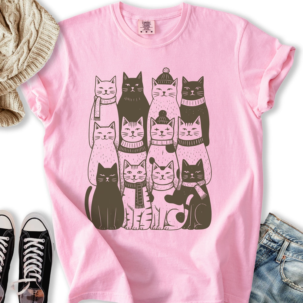 Winter Cats Relaxed Tee