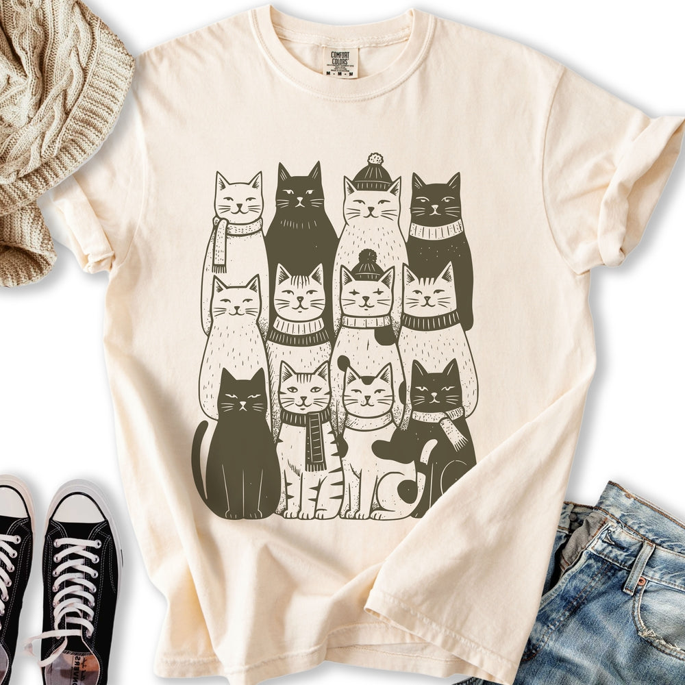 Winter Cats Relaxed Tee