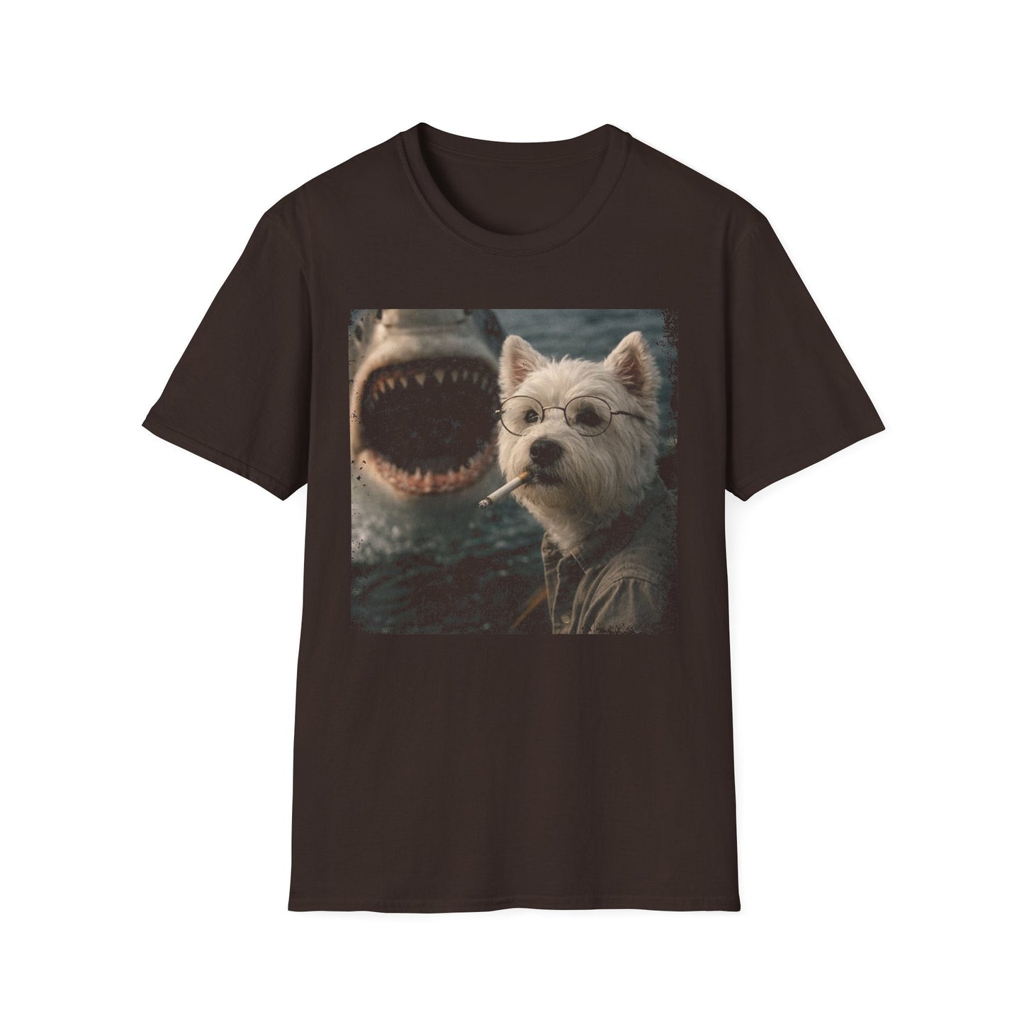 Westie and Shark Tee