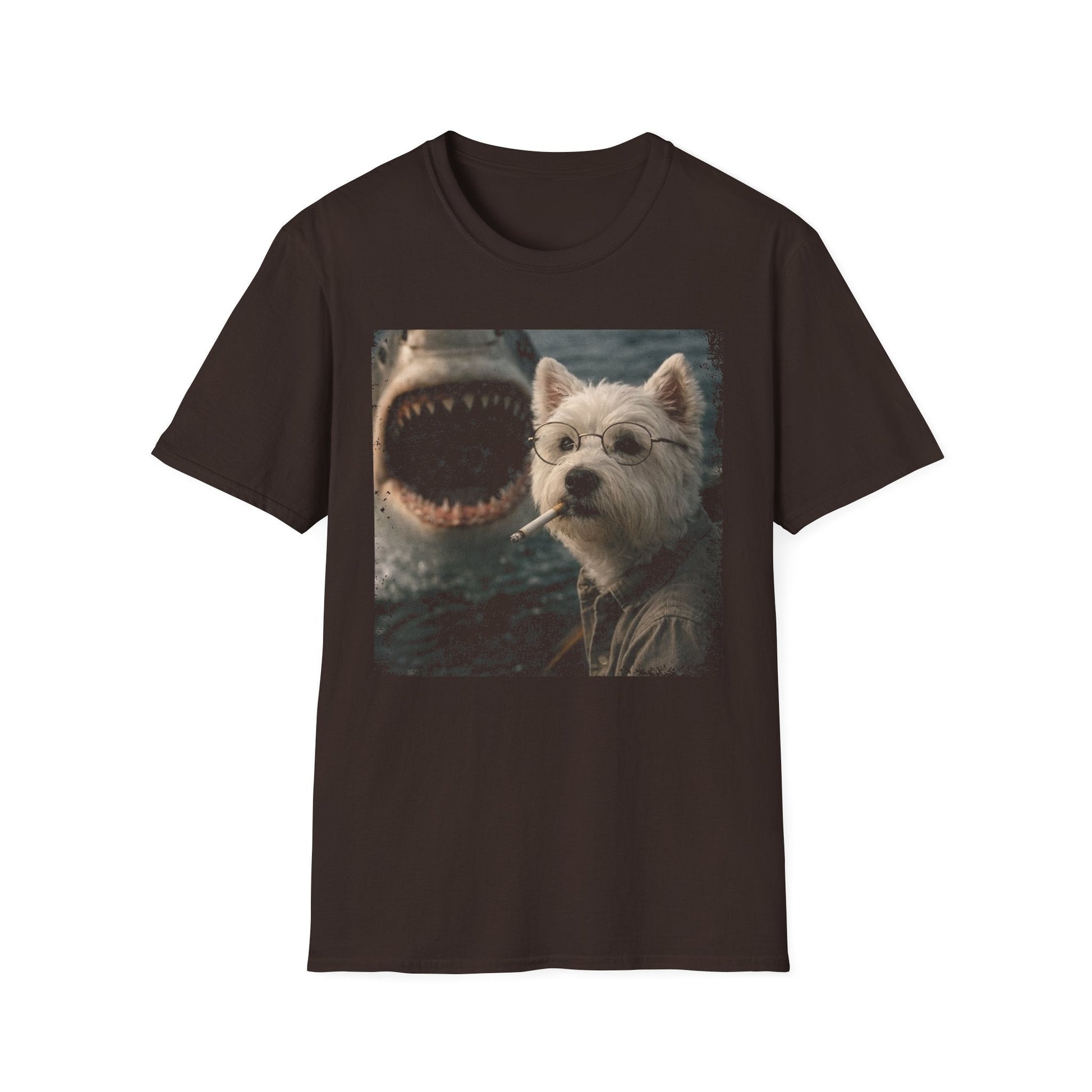 Westie and Shark Tee