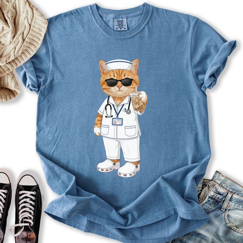 Nurse Cat Relaxed Tee