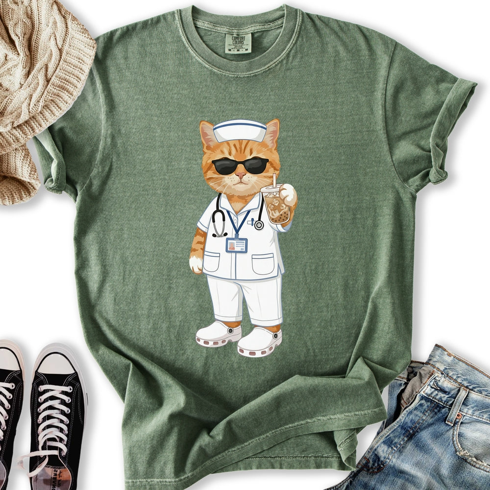 Nurse Cat Relaxed Tee