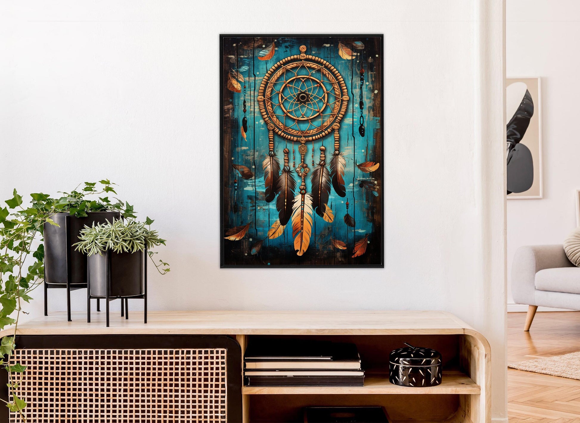 Dreamcatcher Canvas Print - Colorful Native American Wall Art | Ready to Hang