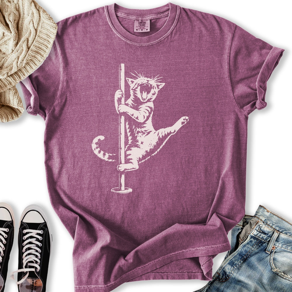 Cat Pole Dancer Relaxed Tee