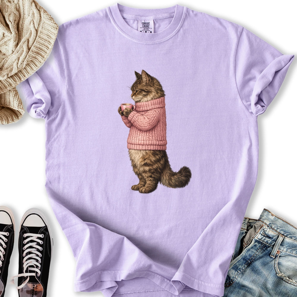 Cozy Maine Coon Cat Relaxed Tee